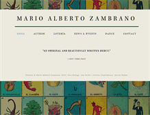 Tablet Screenshot of marioalbertozambrano.com